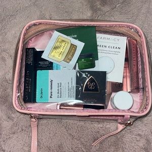 Cosmetic sample bundle Farmacy, Moroccanoil and more